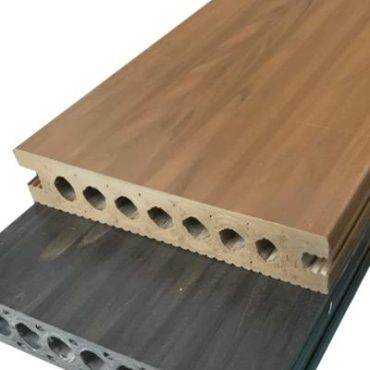 Sàn gỗ nhựa ngoài trời Ecovina lỗ tròn EW140T25