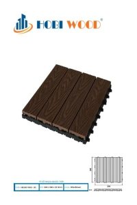 Vỉ gỗ nhựa ngoài trời Hobi Wood màu OAK Brown